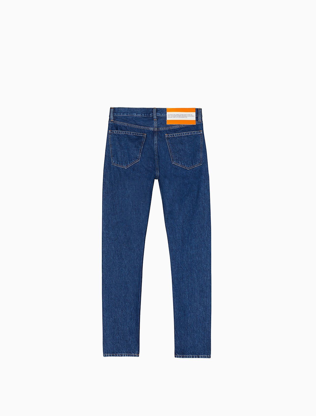 Calvin Klein 205W39NYC EST. 1978 Narrow Leg Apollo Blue Jeans Size US 33 - 2 Thumbnail
