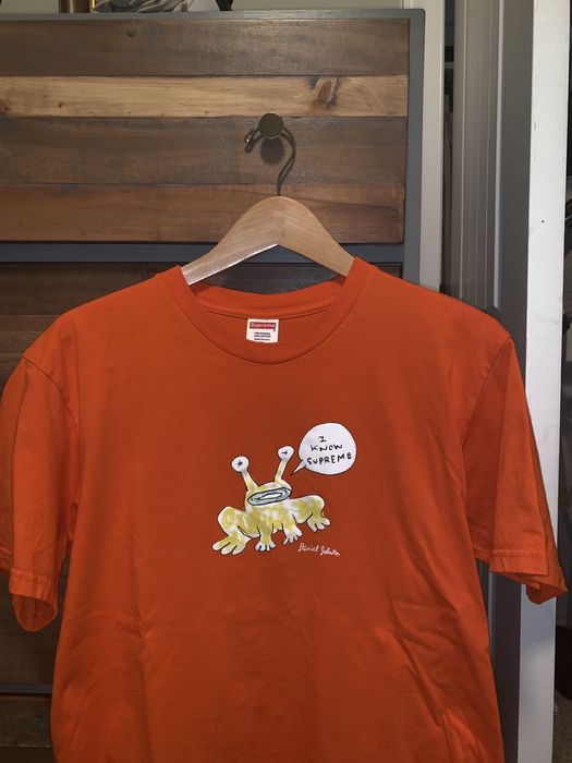 Supreme Supreme x Daniel Johnston Frog Tee (Orange - Medium) | Grailed