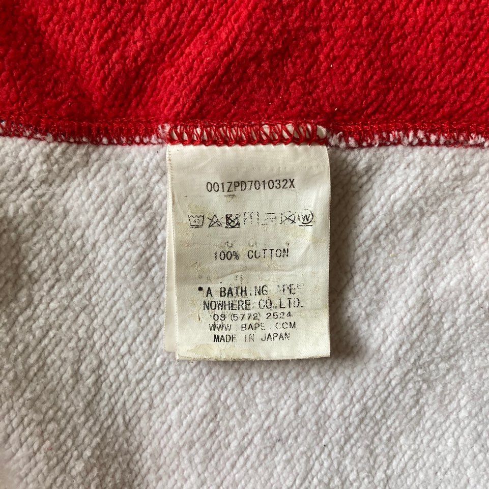 Bape BAPE Union Jack Shark Full Zip Hoodie Red 2017 UK Size US XXL / EU 58 / 5 - 5 Thumbnail