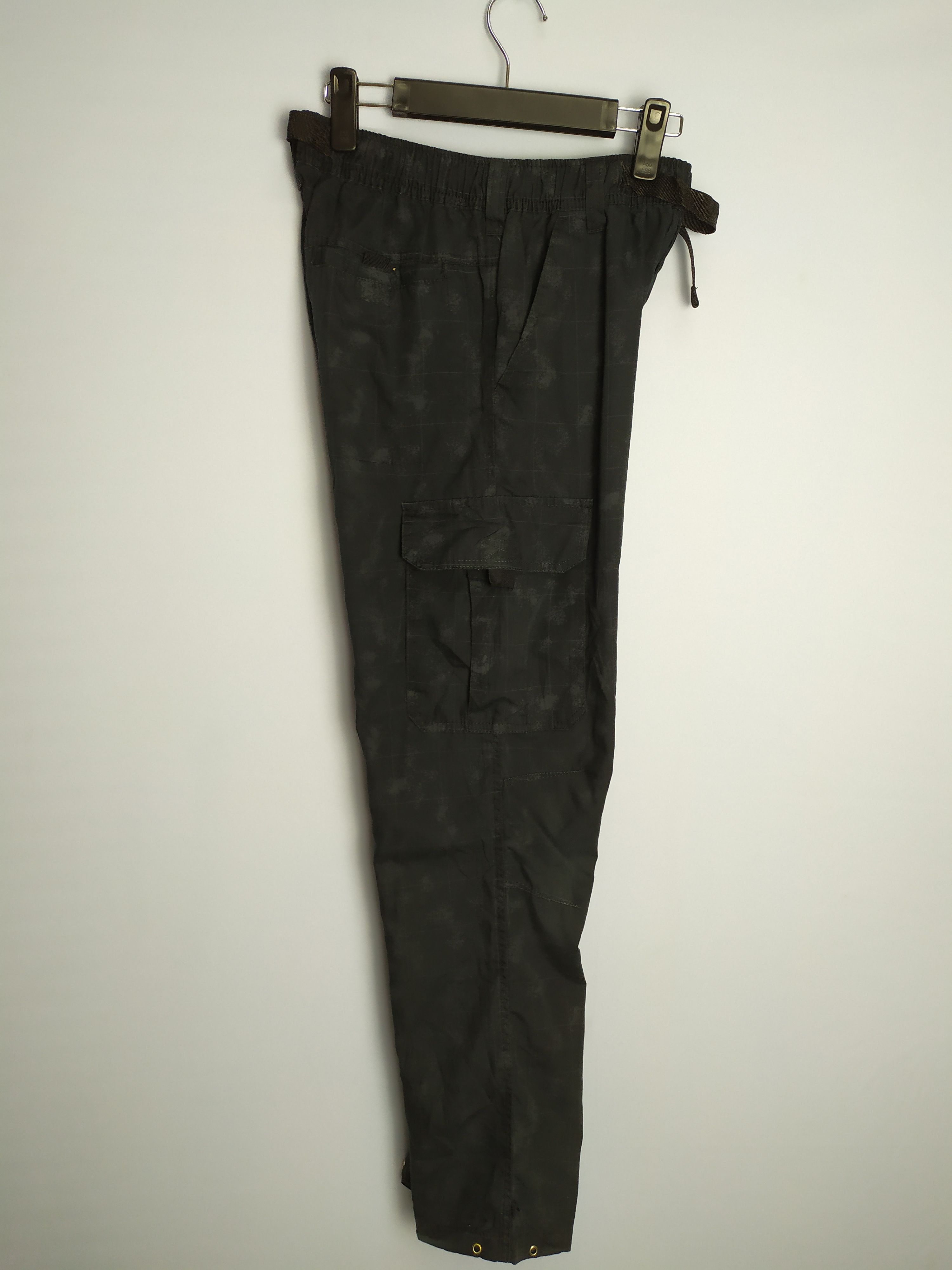 Japanese Brand Black Cargo Pants checked Plaid Size US 26 / EU 42 - 14 Thumbnail