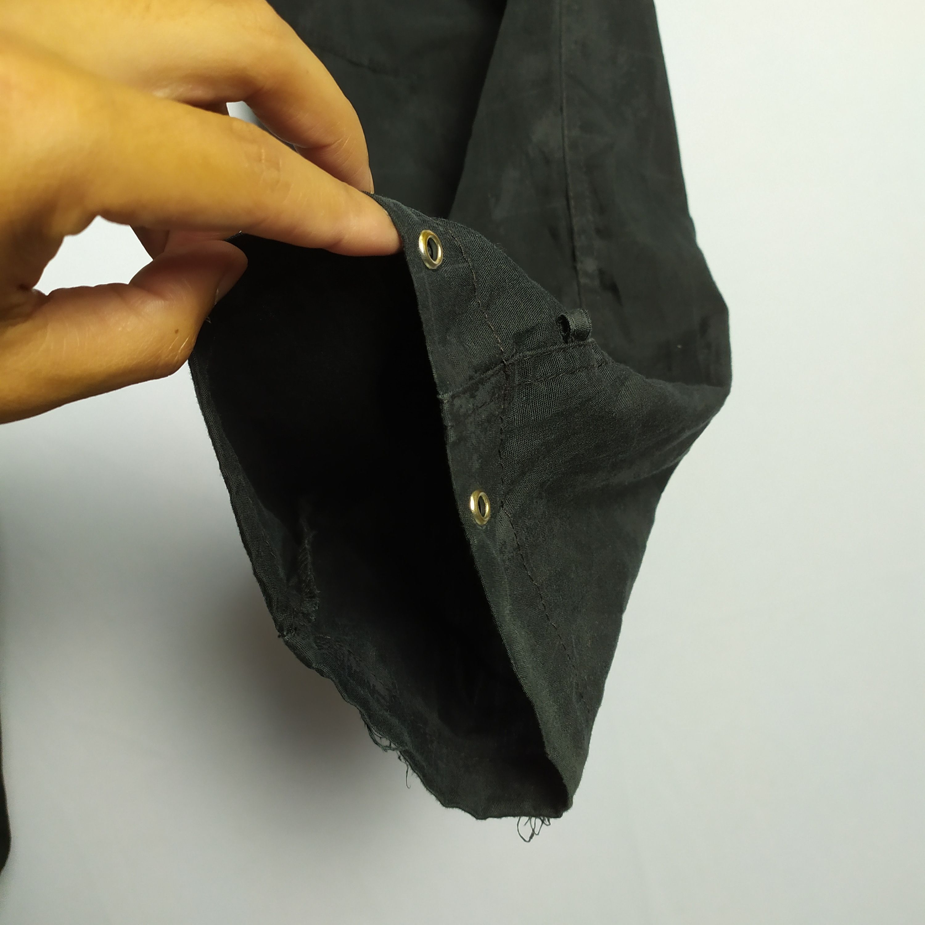 Japanese Brand Black Cargo Pants checked Plaid Size US 26 / EU 42 - 7 Thumbnail