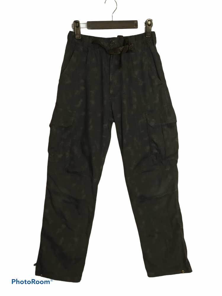 Japanese Brand Black Cargo Pants checked Plaid Size US 26 / EU 42 - 1 Thumbnail