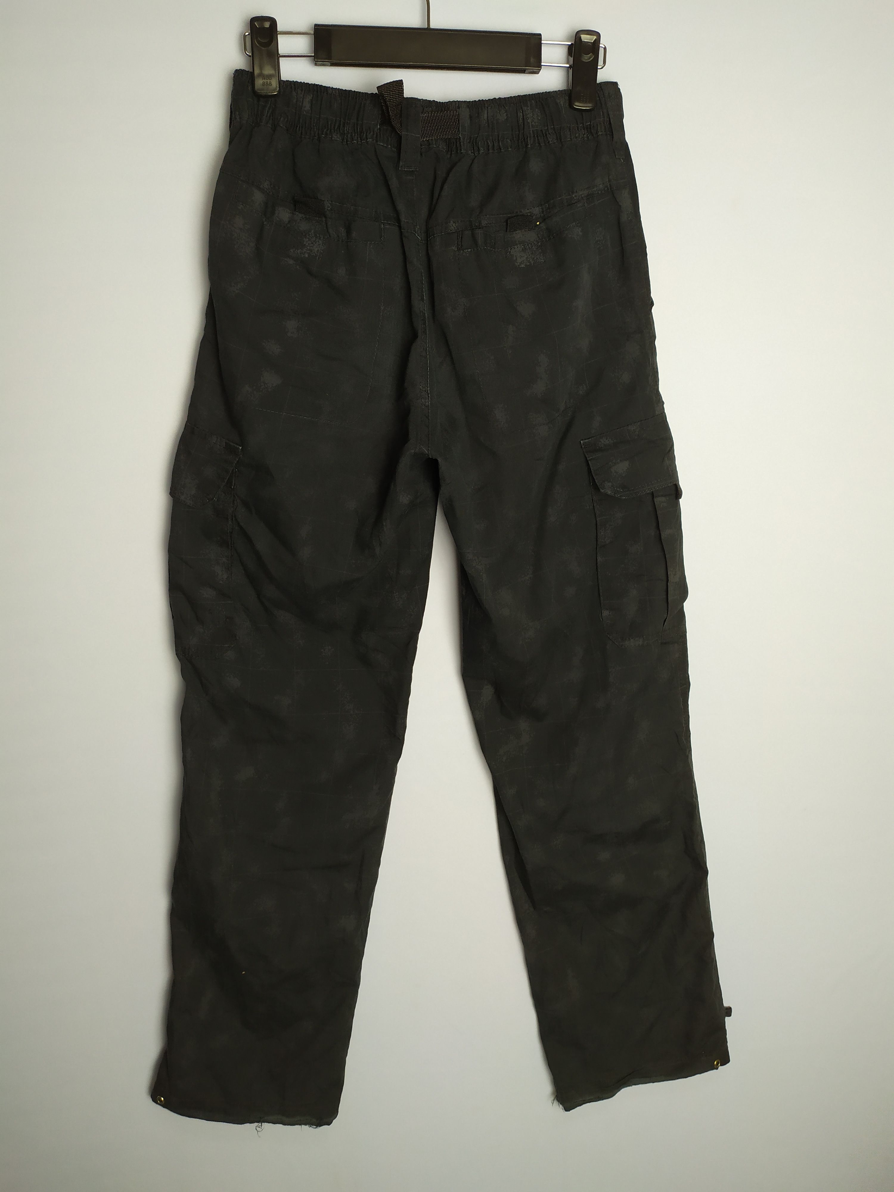 Japanese Brand Black Cargo Pants checked Plaid Size US 26 / EU 42 - 12 Thumbnail
