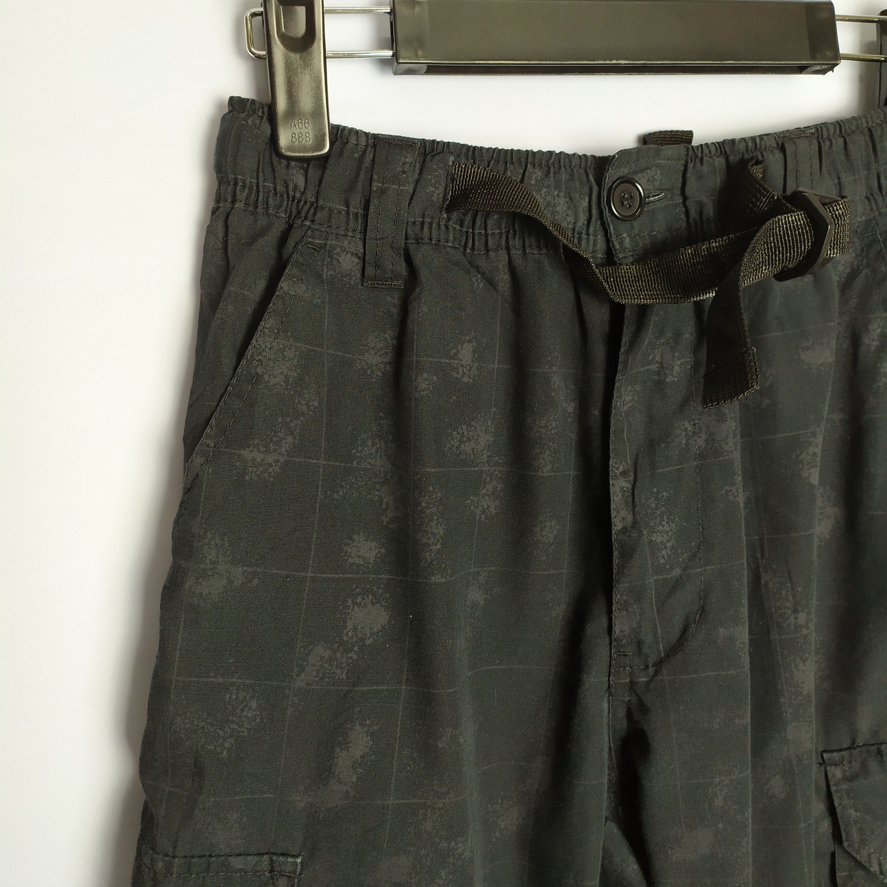 Japanese Brand Black Cargo Pants checked Plaid Size US 26 / EU 42 - 4 Thumbnail