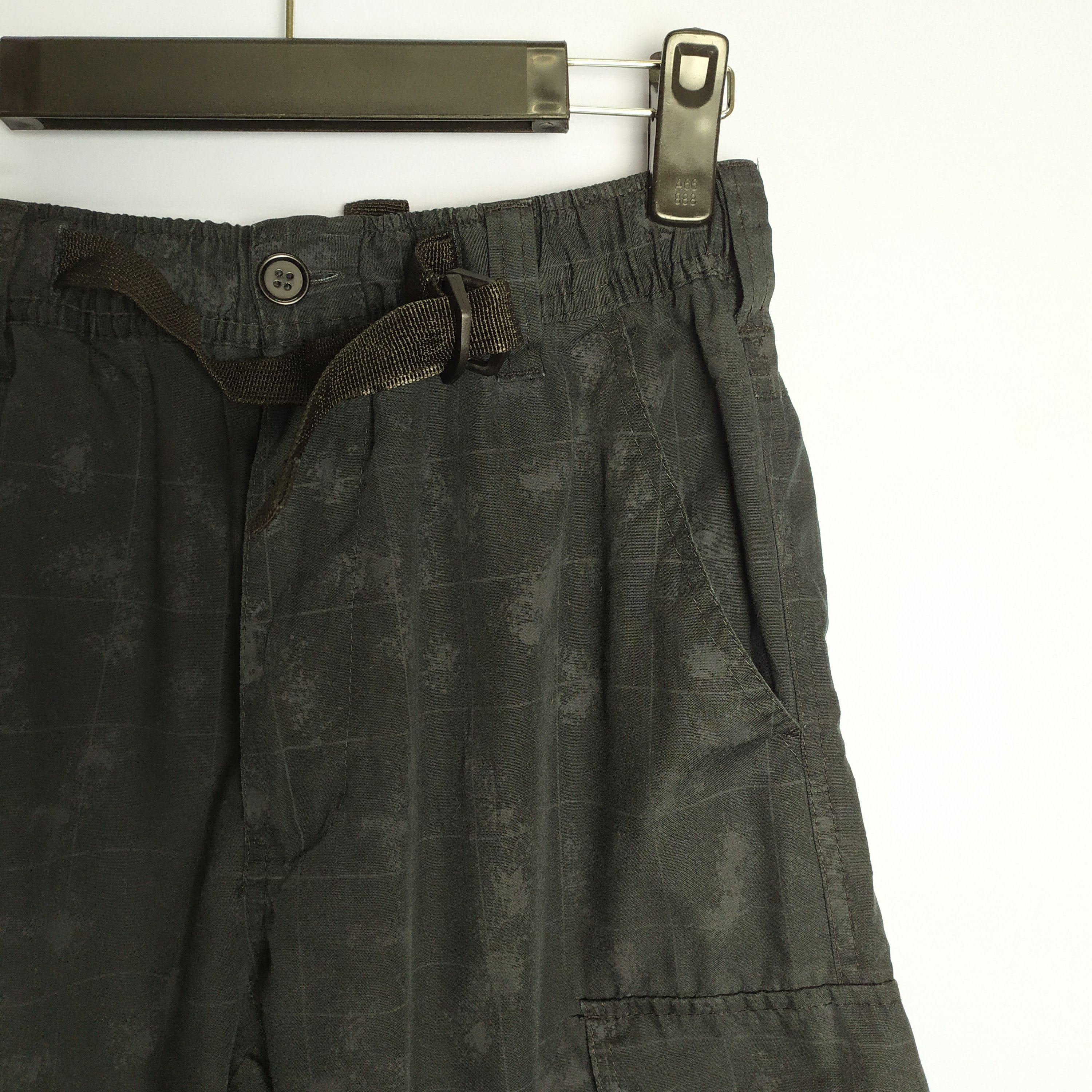 Japanese Brand Black Cargo Pants checked Plaid Size US 26 / EU 42 - 5 Thumbnail