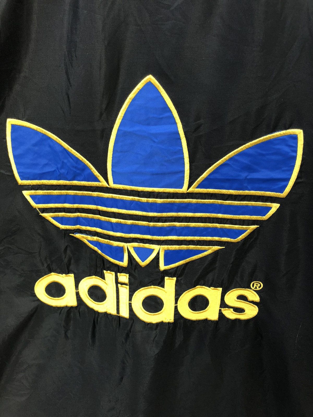 Adidas × Vintage Vintage Adidas Big Logo Windbreaker Jacket Size US L / EU 52-54 / 3 - 3 Thumbnail