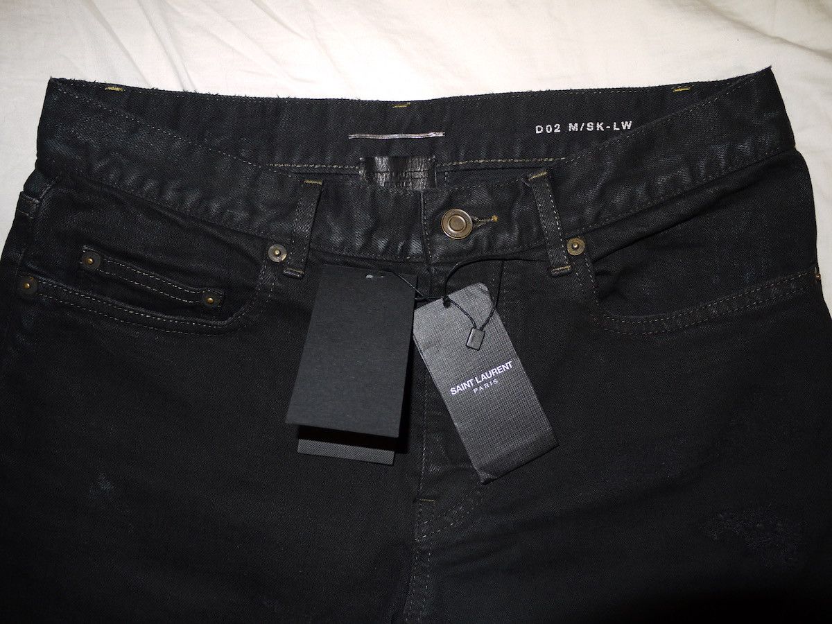 Saint Laurent Paris Saint Laurent Paris 14FW Destroyed Black D02 Denim Size US 30 / EU 46 - 5 Thumbnail