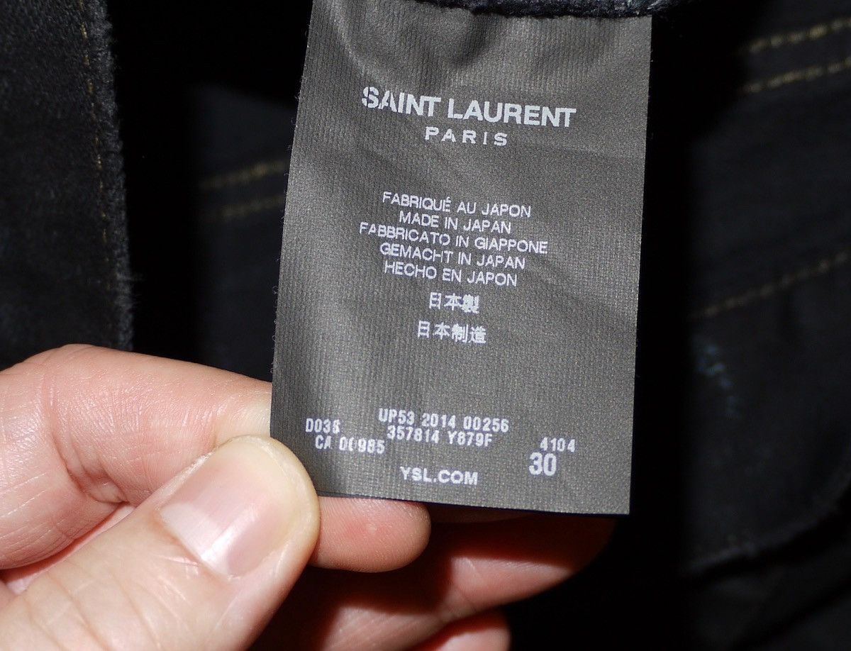 Saint Laurent Paris Saint Laurent Paris 14FW Destroyed Black D02 Denim Size US 30 / EU 46 - 8 Thumbnail