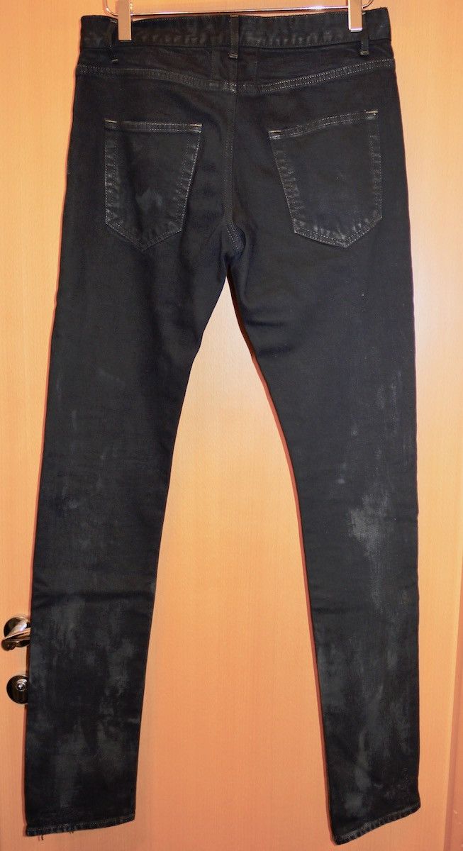 Saint Laurent Paris Saint Laurent Paris 14FW Destroyed Black D02 Denim Size US 30 / EU 46 - 2 Thumbnail