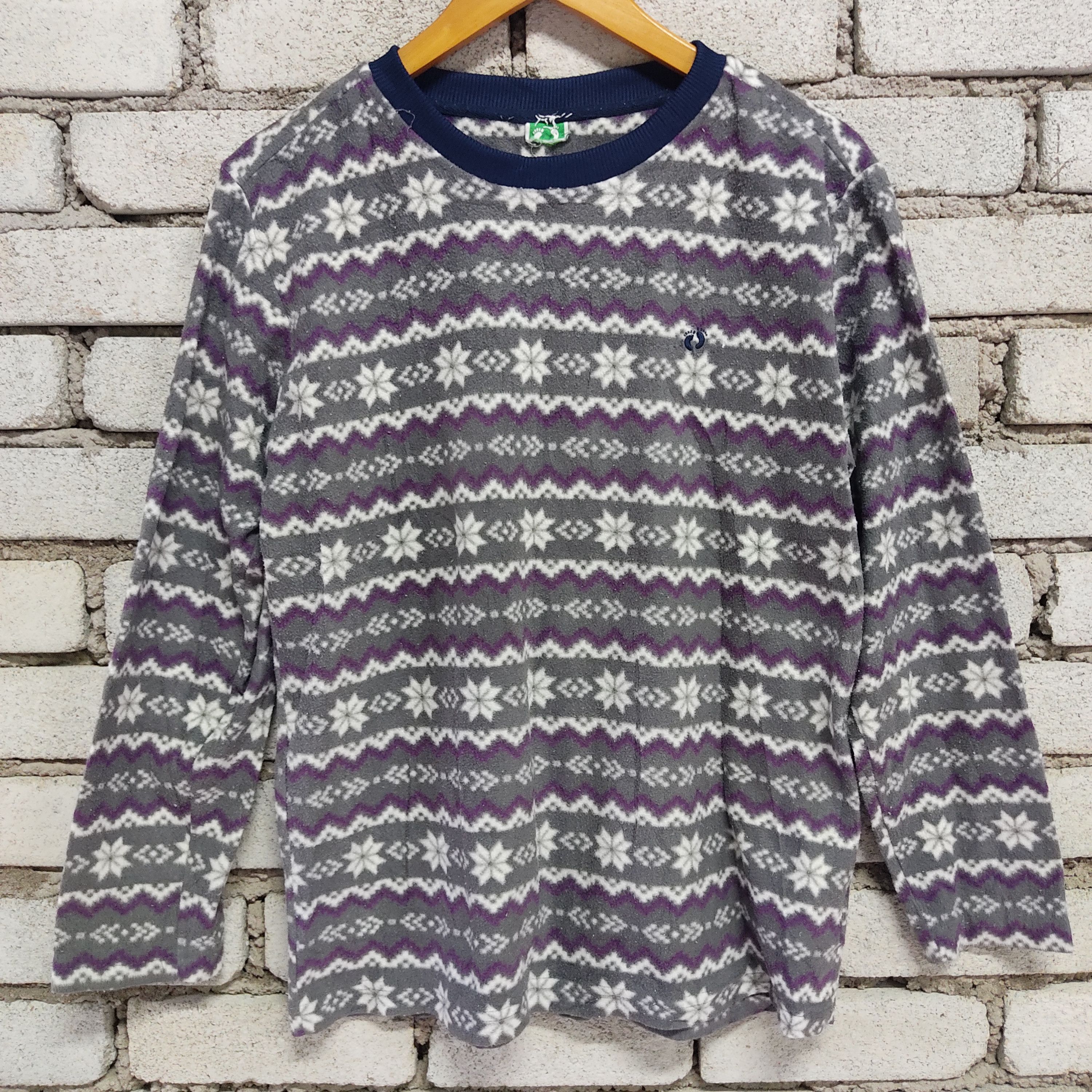 Hang Ten Vintage HANG TEN Fleece Floral Pullover Sweater Size US M / EU 48-50 / 2 - 1 Thumbnail