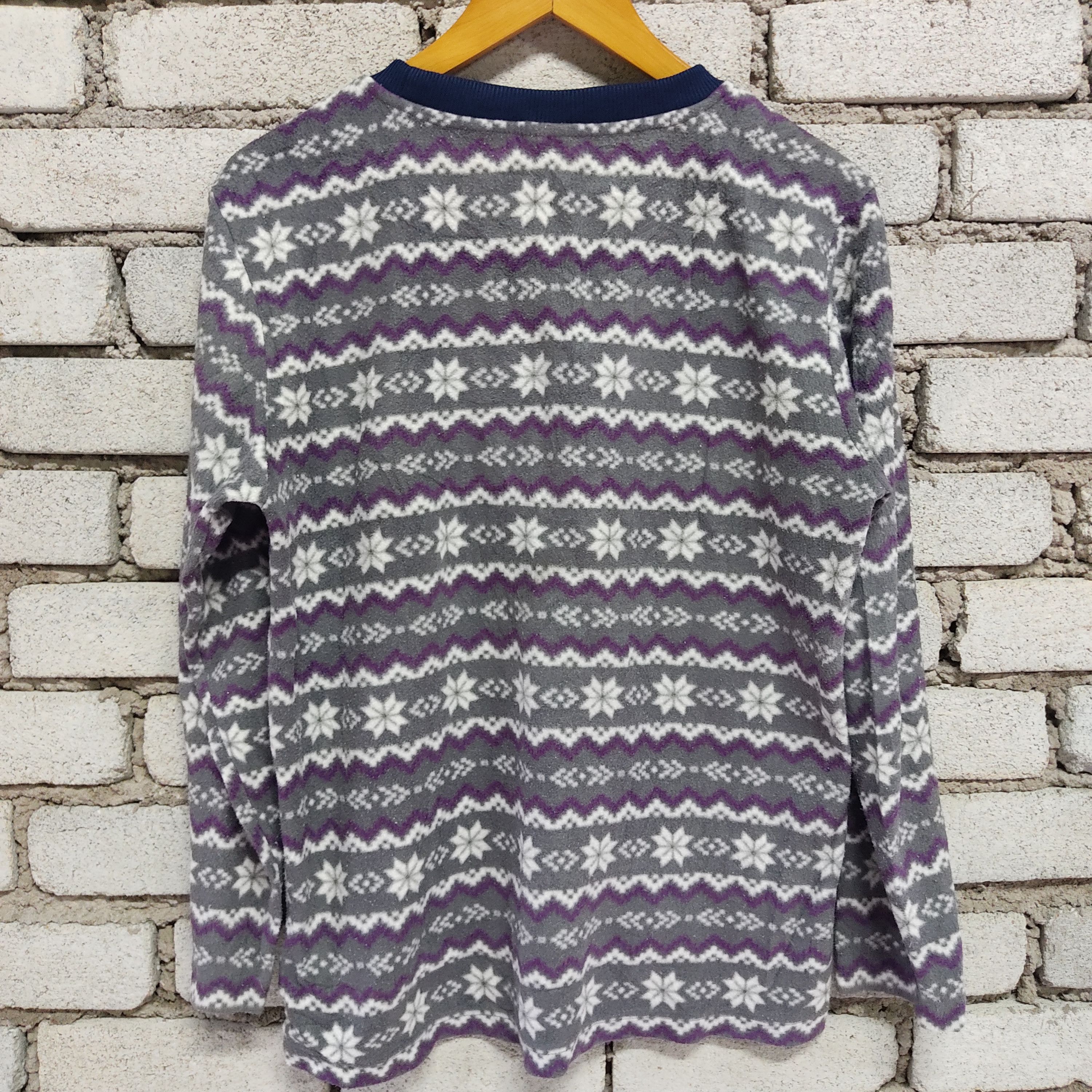 Hang Ten Vintage HANG TEN Fleece Floral Pullover Sweater Size US M / EU 48-50 / 2 - 2 Thumbnail