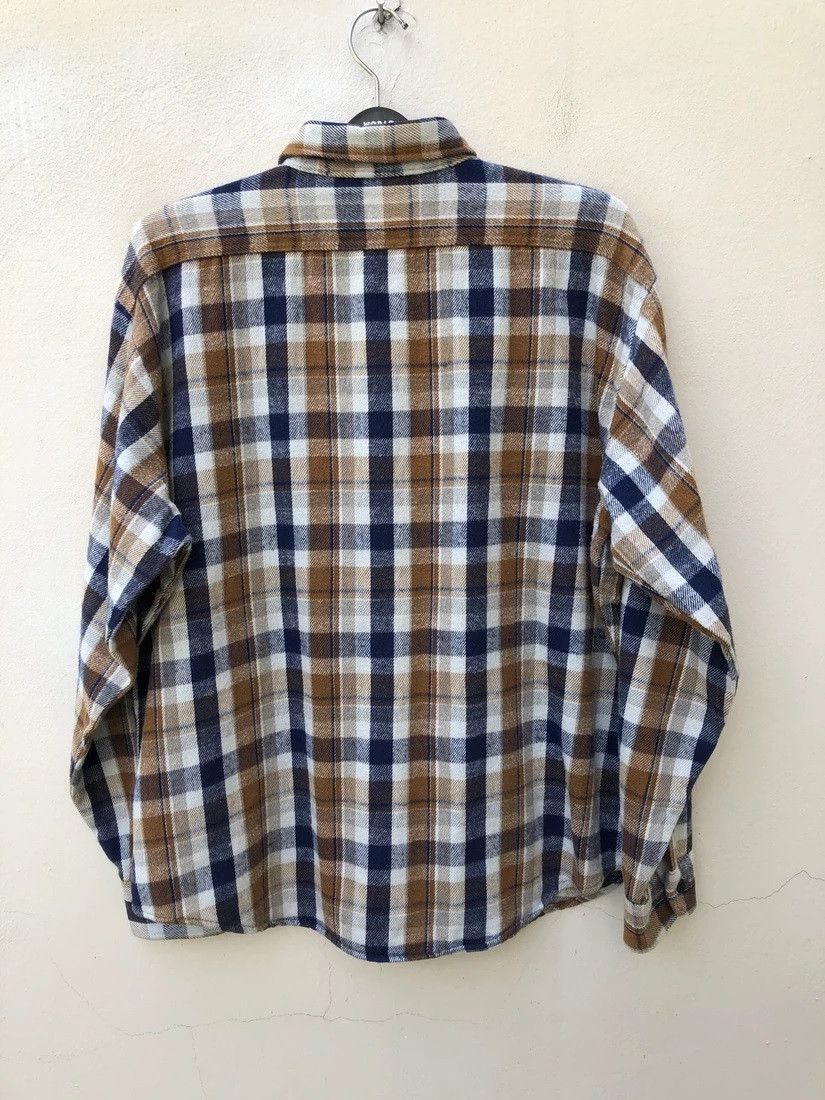 Flannel Vintage 70s 80s Five Brother Usa Checkered Flannel Shirt Size US XL / EU 56 / 4 - 3 Thumbnail