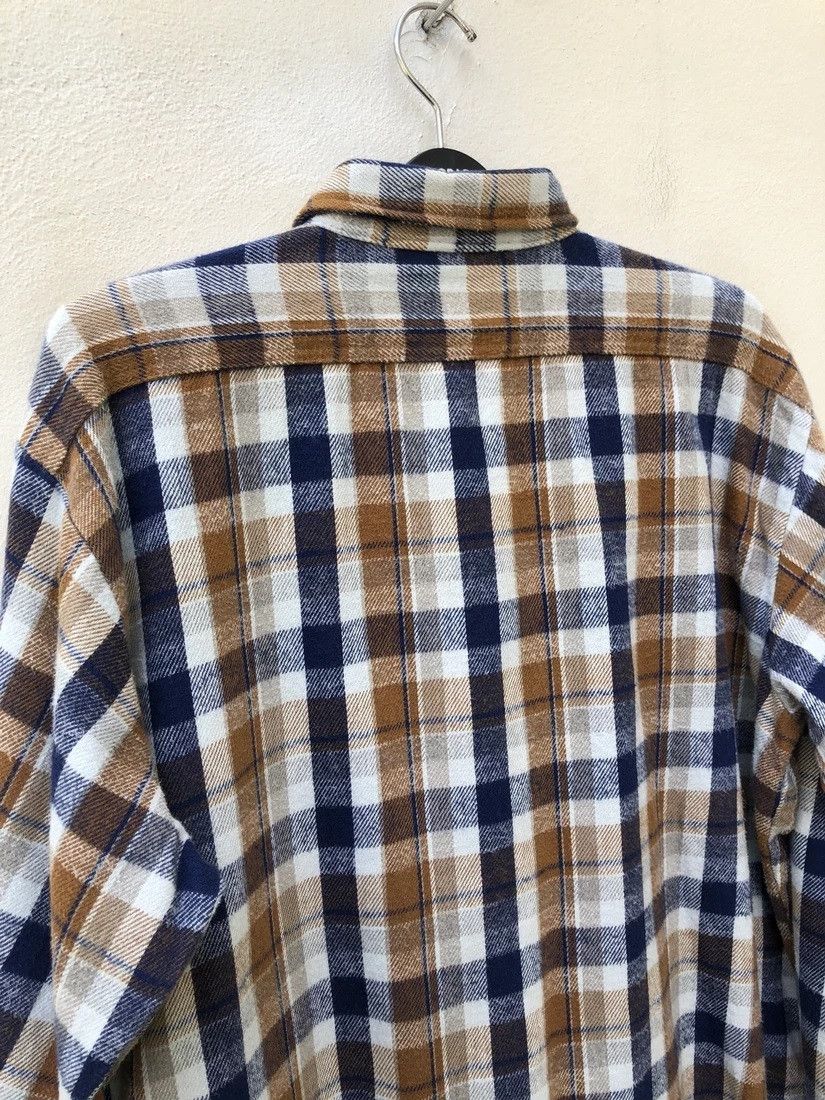 Flannel Vintage 70s 80s Five Brother Usa Checkered Flannel Shirt Size US XL / EU 56 / 4 - 4 Thumbnail