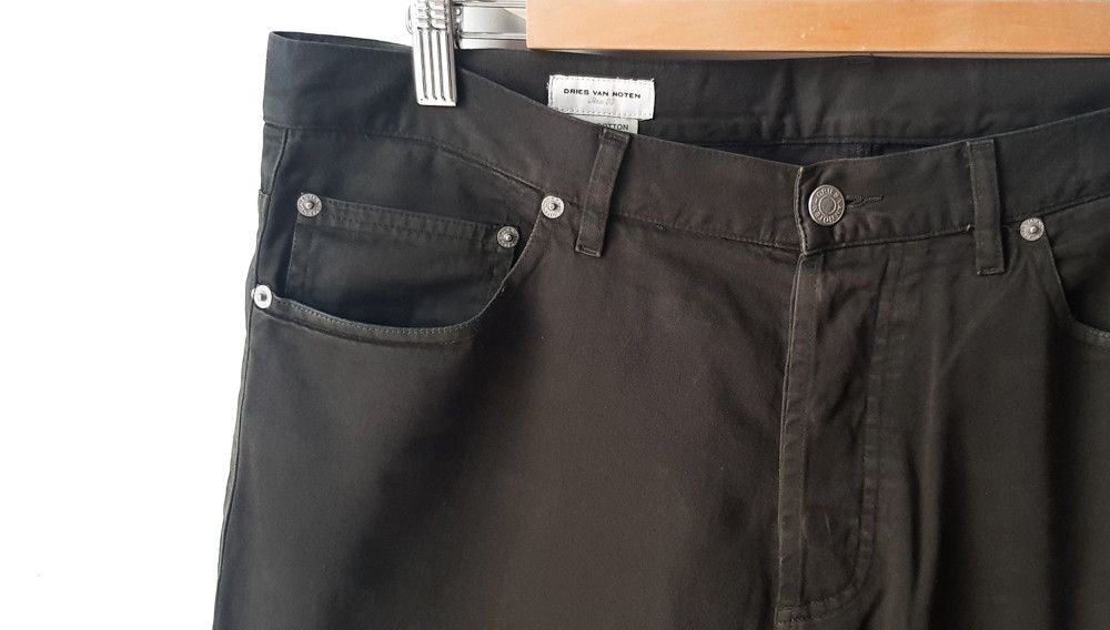 Dries Van Noten Dark green jeans by Dries Van Noten. Size US 33 - 2 Thumbnail