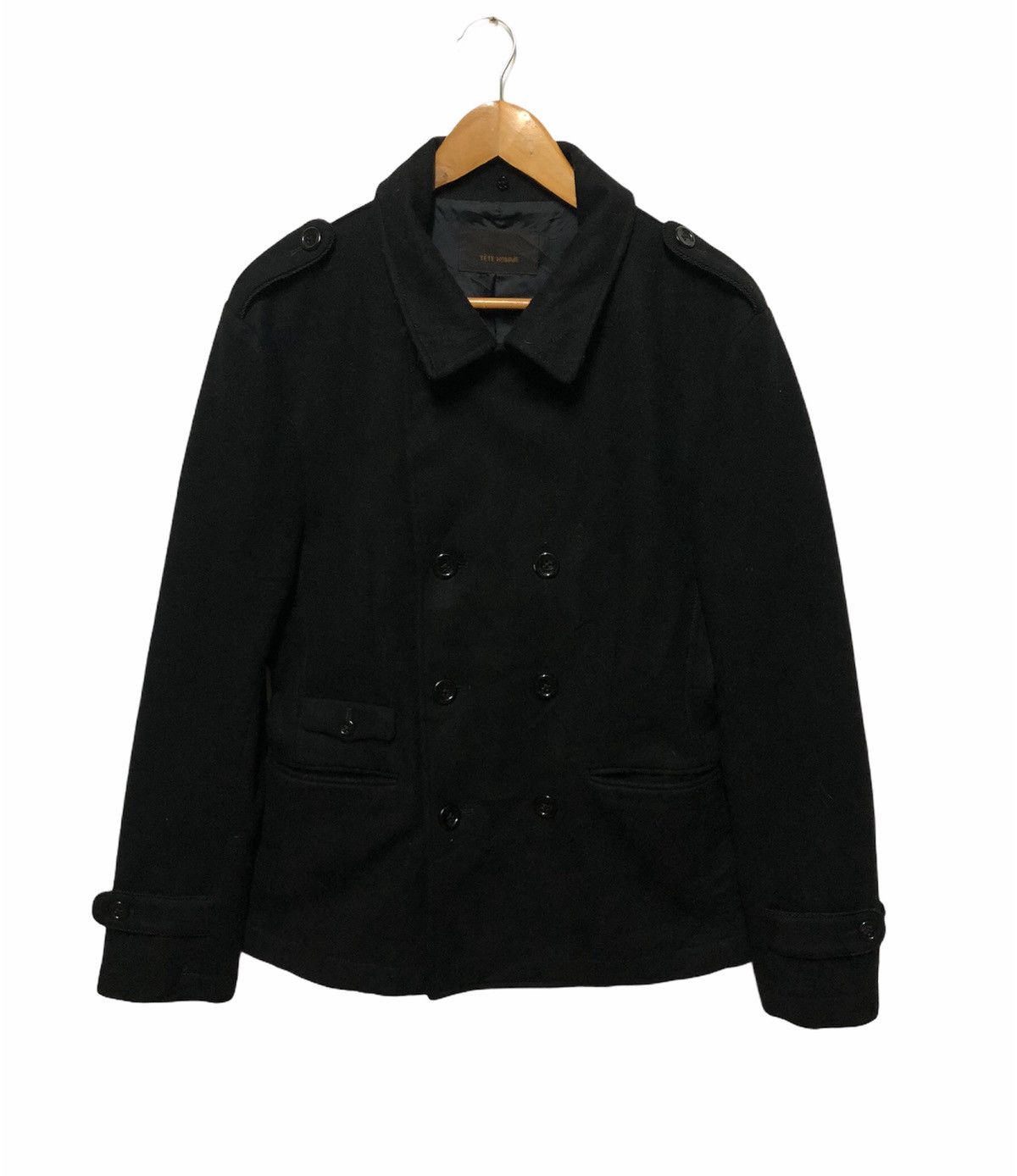 Issey Miyake × Japanese Brand × Tete Homme TETE Homme Double Breast Like Military Jacket Size US M / EU 48-50 / 2 - 1 Thumbnail