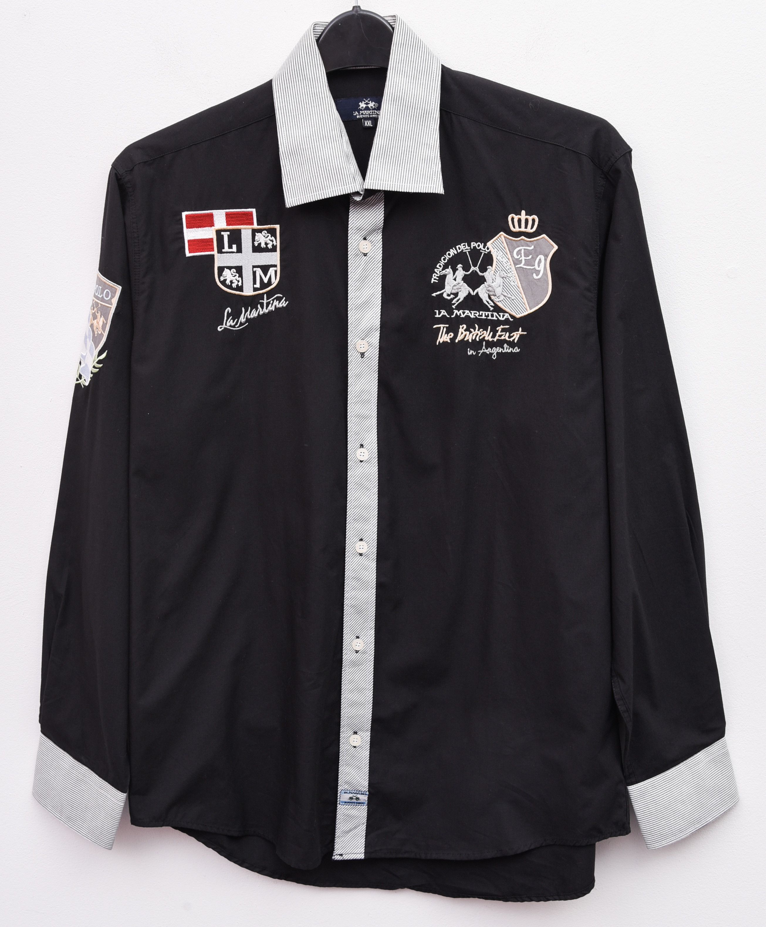 La Martina LA MARTINA 'Buenos Aires' Shirt Formal Cotton Long Sleeved Size US XXL / EU 58 / 5 - 1 Thumbnail