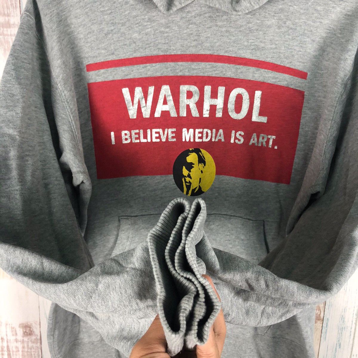 Andy Warhol Andy Warhol I Believe Media Is Art Hoodie Size US M / EU 48-50 / 2 - 6 Thumbnail