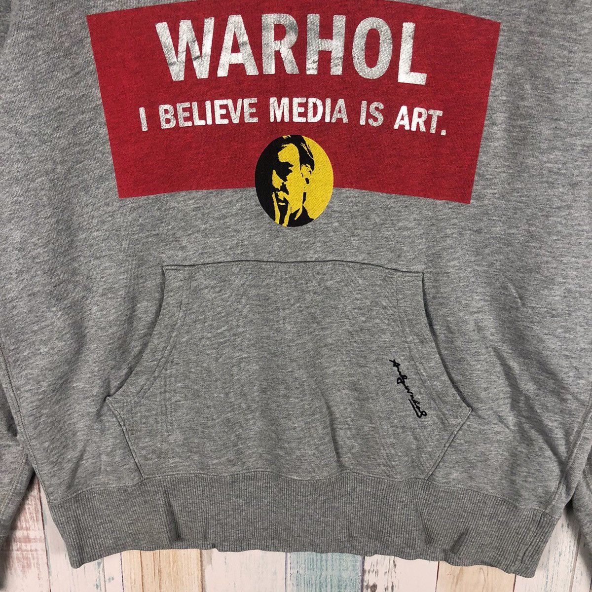 Andy Warhol Andy Warhol I Believe Media Is Art Hoodie Size US M / EU 48-50 / 2 - 4 Thumbnail