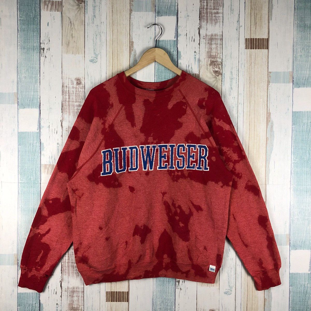 Budweiser × Vintage Vintage Budweiser Custom Tye Dye Sweatshirt Size US M / EU 48-50 / 2 - 1 Thumbnail