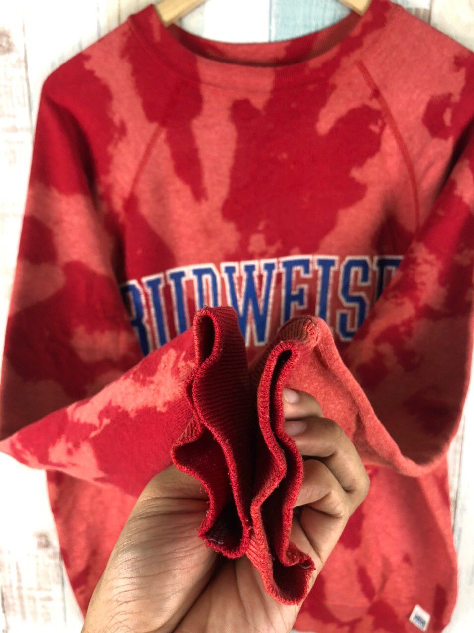 Budweiser × Vintage Vintage Budweiser Custom Tye Dye Sweatshirt Size US M / EU 48-50 / 2 - 9 Thumbnail