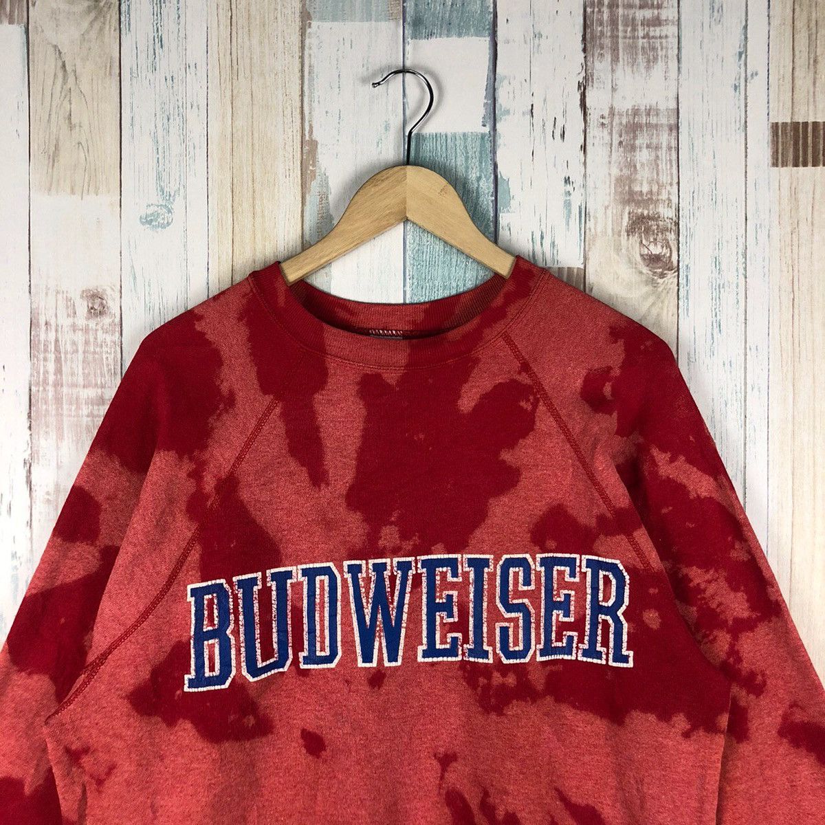 Budweiser × Vintage Vintage Budweiser Custom Tye Dye Sweatshirt Size US M / EU 48-50 / 2 - 2 Thumbnail