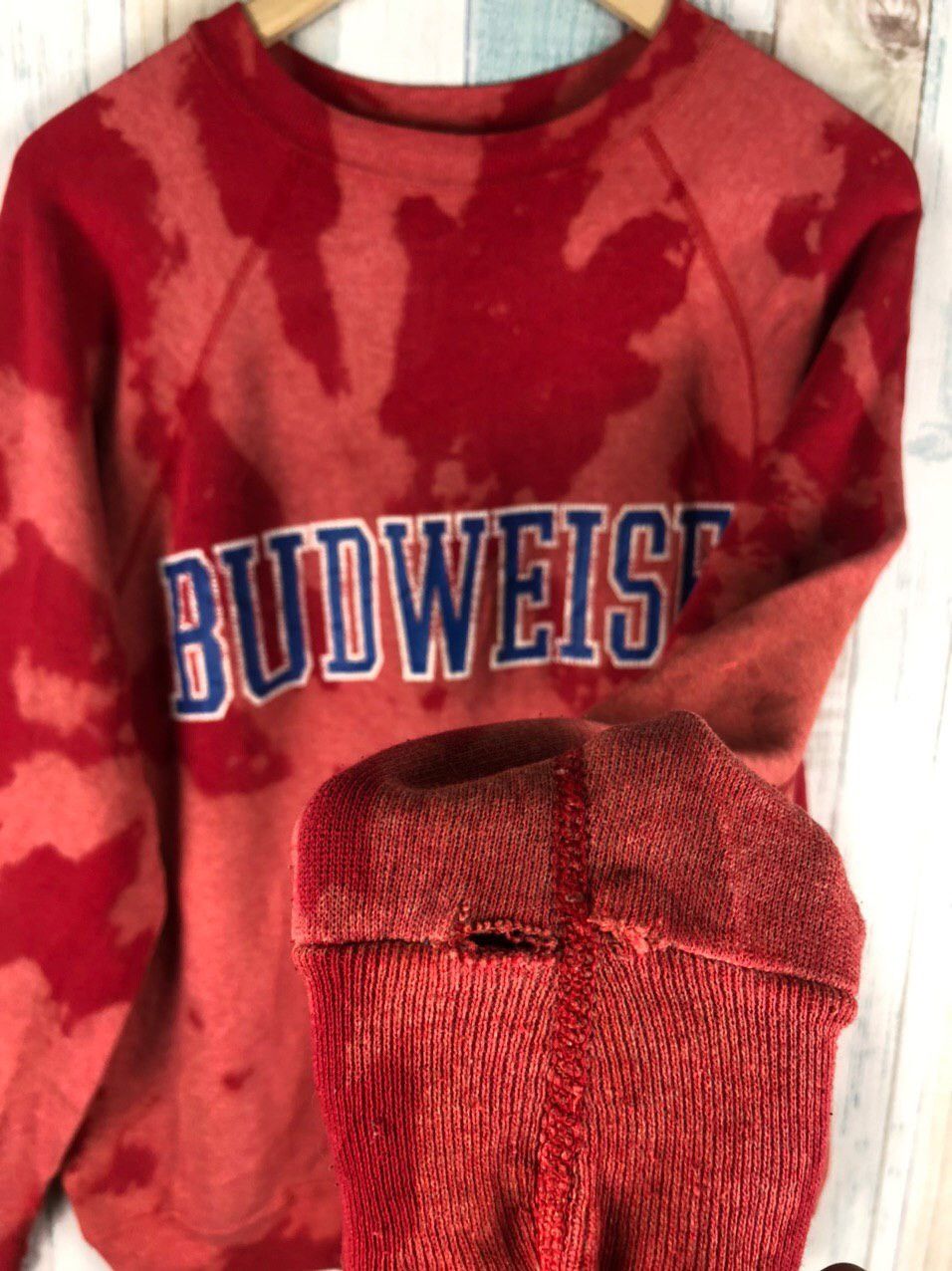 Budweiser × Vintage Vintage Budweiser Custom Tye Dye Sweatshirt Size US M / EU 48-50 / 2 - 8 Thumbnail