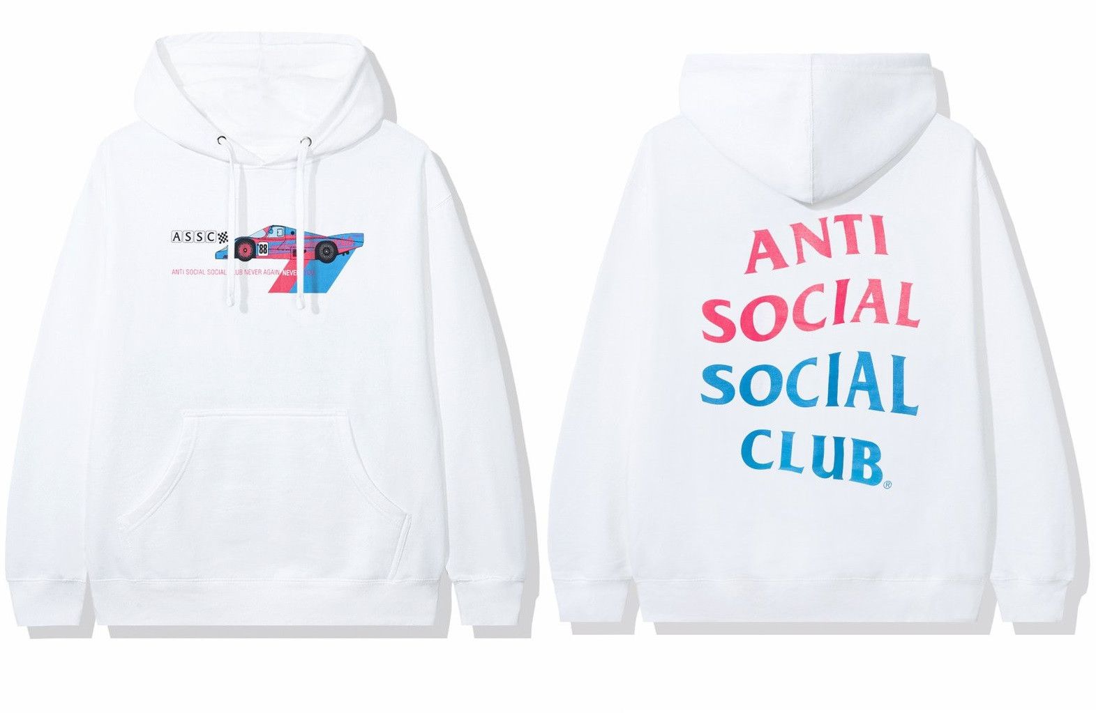 DS FW20 ASSC Pinto White Hoodie in hand Supreme CPFM Bape