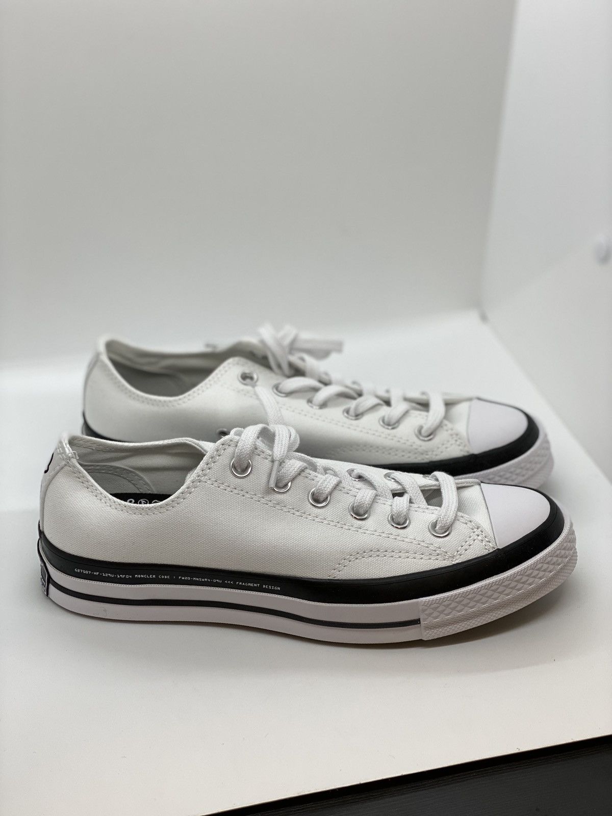 Moncler Converse Moncler Fragment White Chuck 70 OX | Grailed