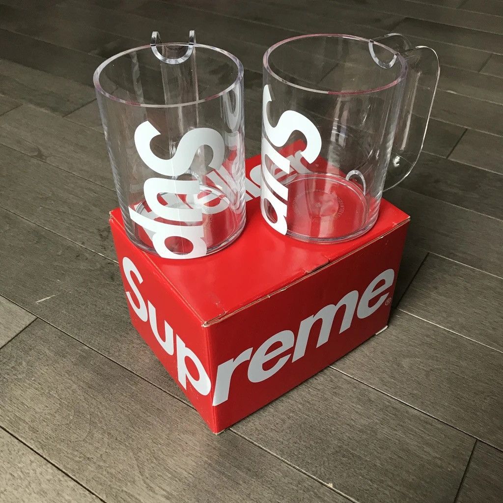 新品 supreme heller mugs (set of 2) clear - キッチン/食器