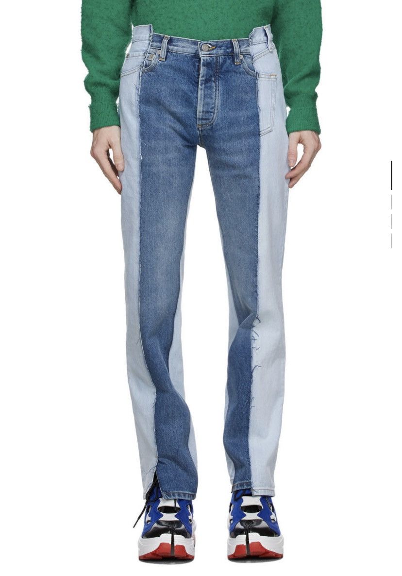 Maison Margiela AW20 Spliced Denim Jeans | Grailed