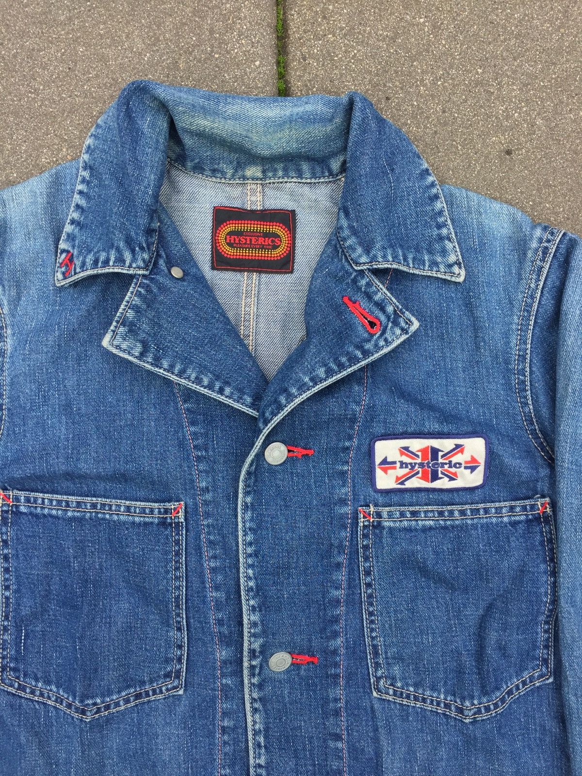 Hysteric Glamour Rare Archive Hysteric Glamour Denim Patch Chore Jacket Size US M / EU 48-50 / 2 - 3 Thumbnail