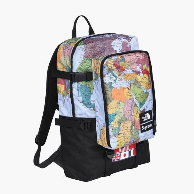 Supreme Supreme The North Face 14 SS World Map Expedition Backpack