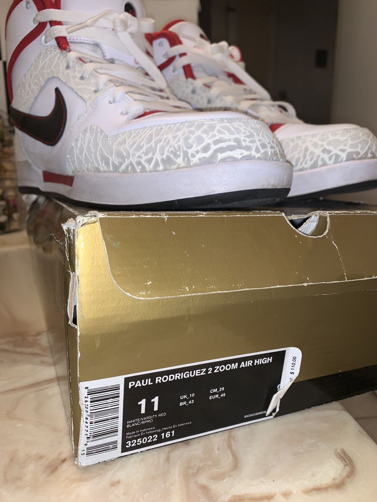 Nike Paul Rodriguez 2 Zoom Air High White Varsity Red | Grailed