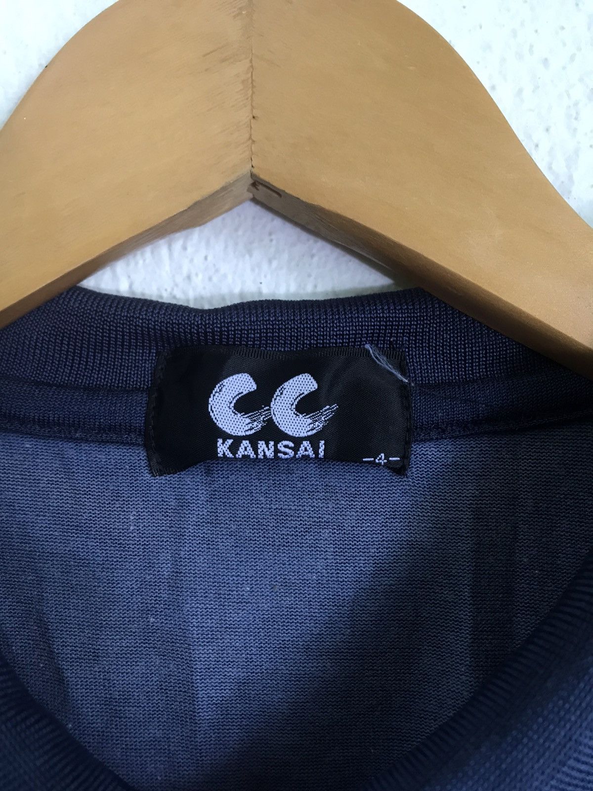 Japanese Brand × Kansai Yamamoto × Vintage Vintage Kansai Cc Overprint Polo Tee Size US L / EU 52-54 / 3 - 6 Thumbnail