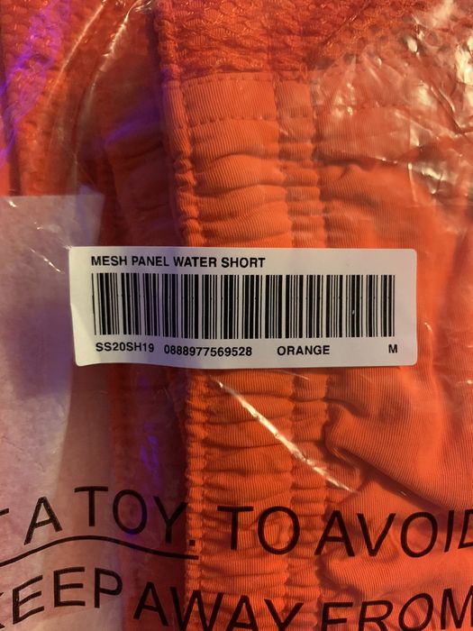 Supreme Supreme Swim Shorts Water Mesh Panel Orange Medium | Grailed