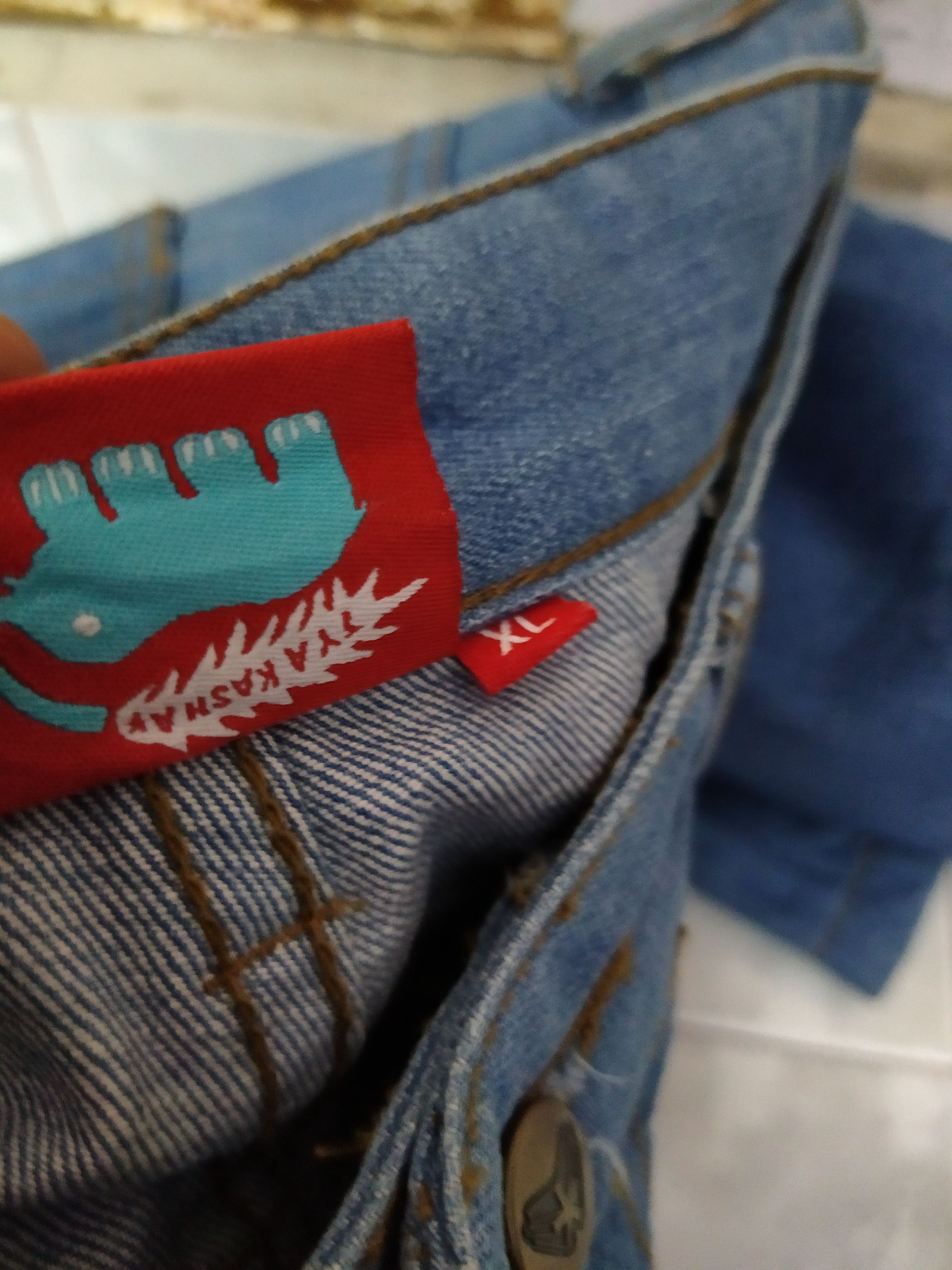 Other TYAKASHA DENIM PATCHWORK (B594) Size US 36 / EU 52 - 9 Thumbnail