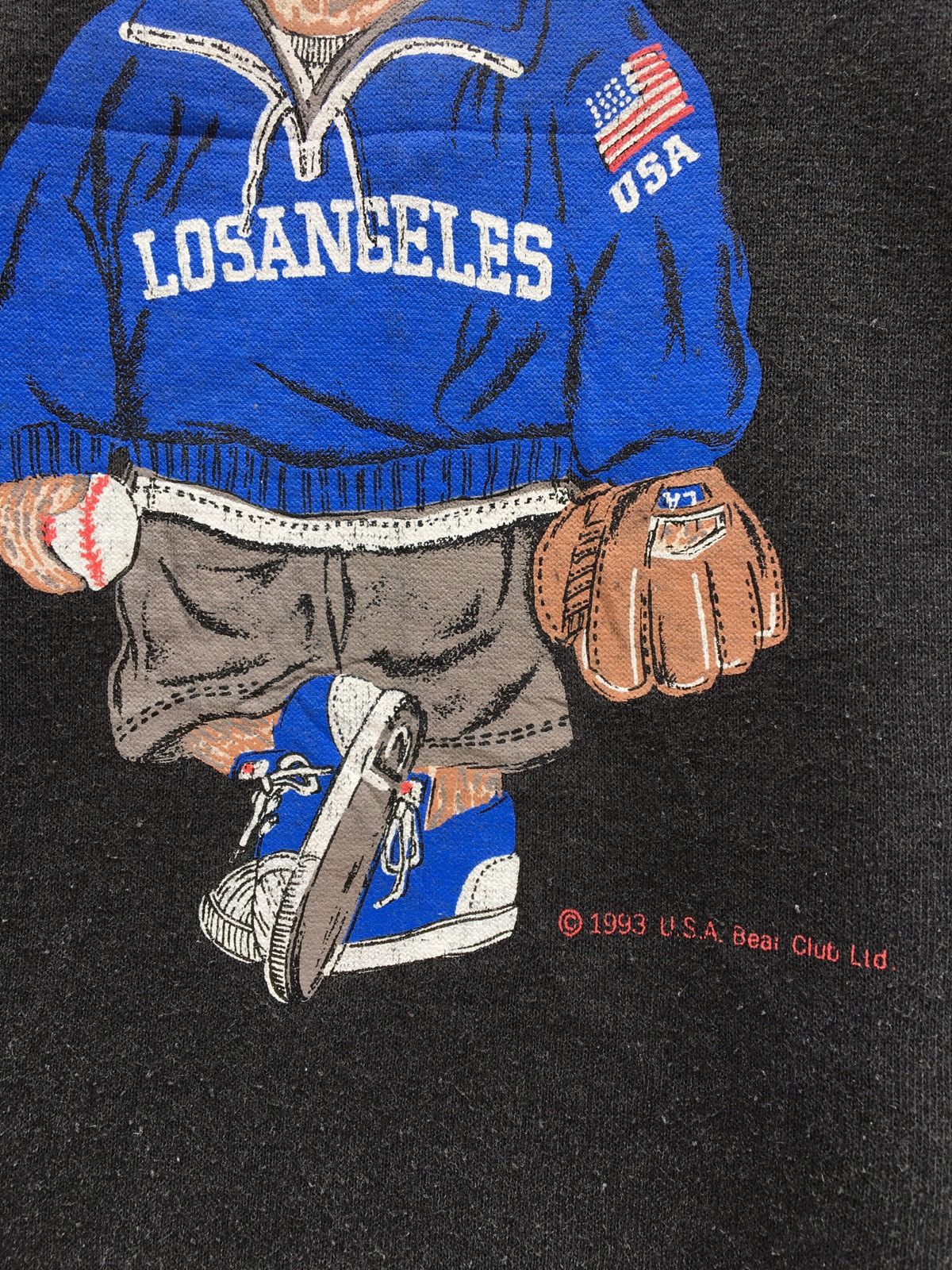 Lee Vintage USA Bear Club Los Angeles 1993 Sweatshirt Size US L / EU 52-54 / 3 - 5 Thumbnail
