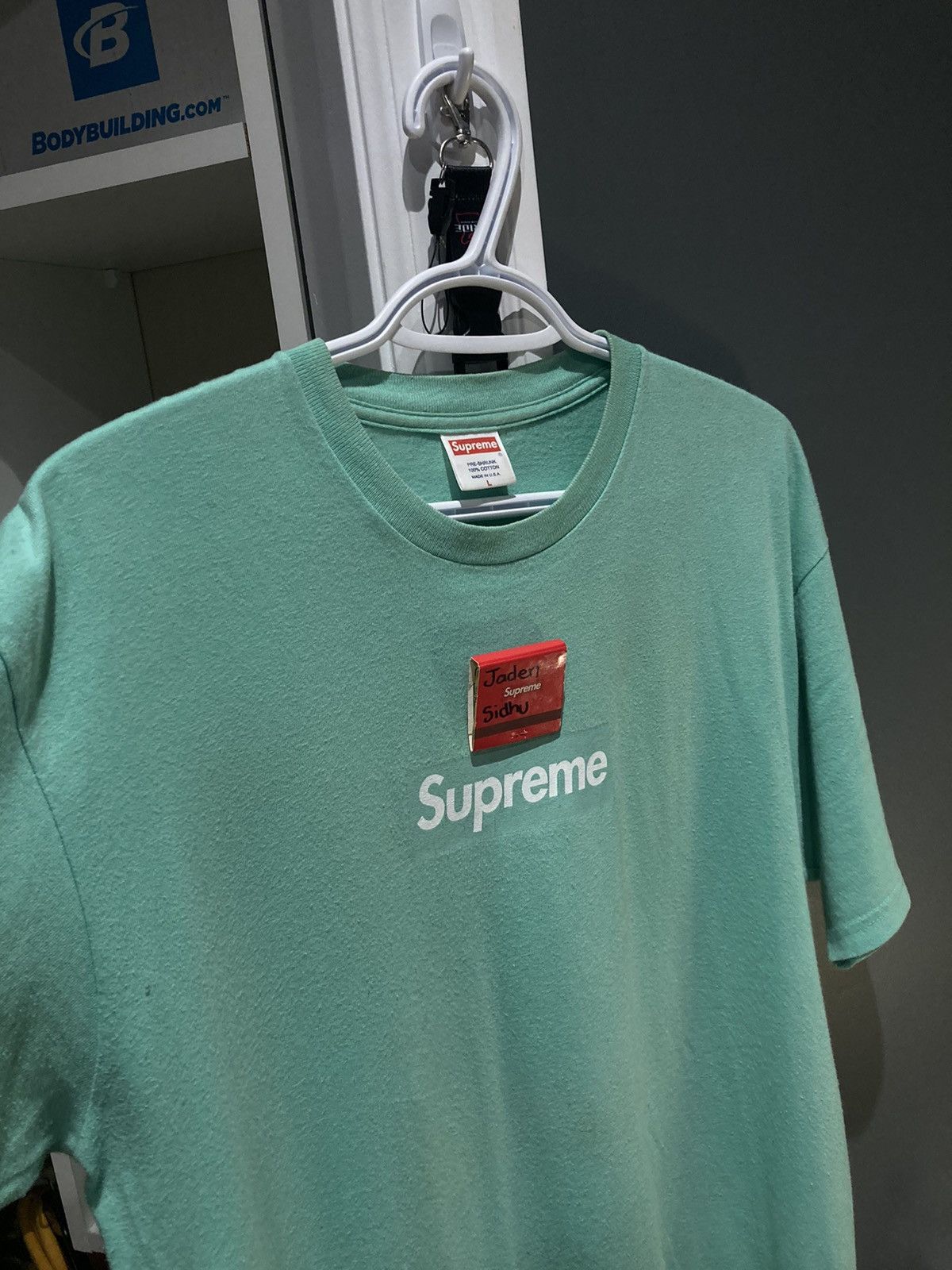 Supreme Supreme Sea Foam / Teal / Aqua Box Logo Tee 2003 | Grailed