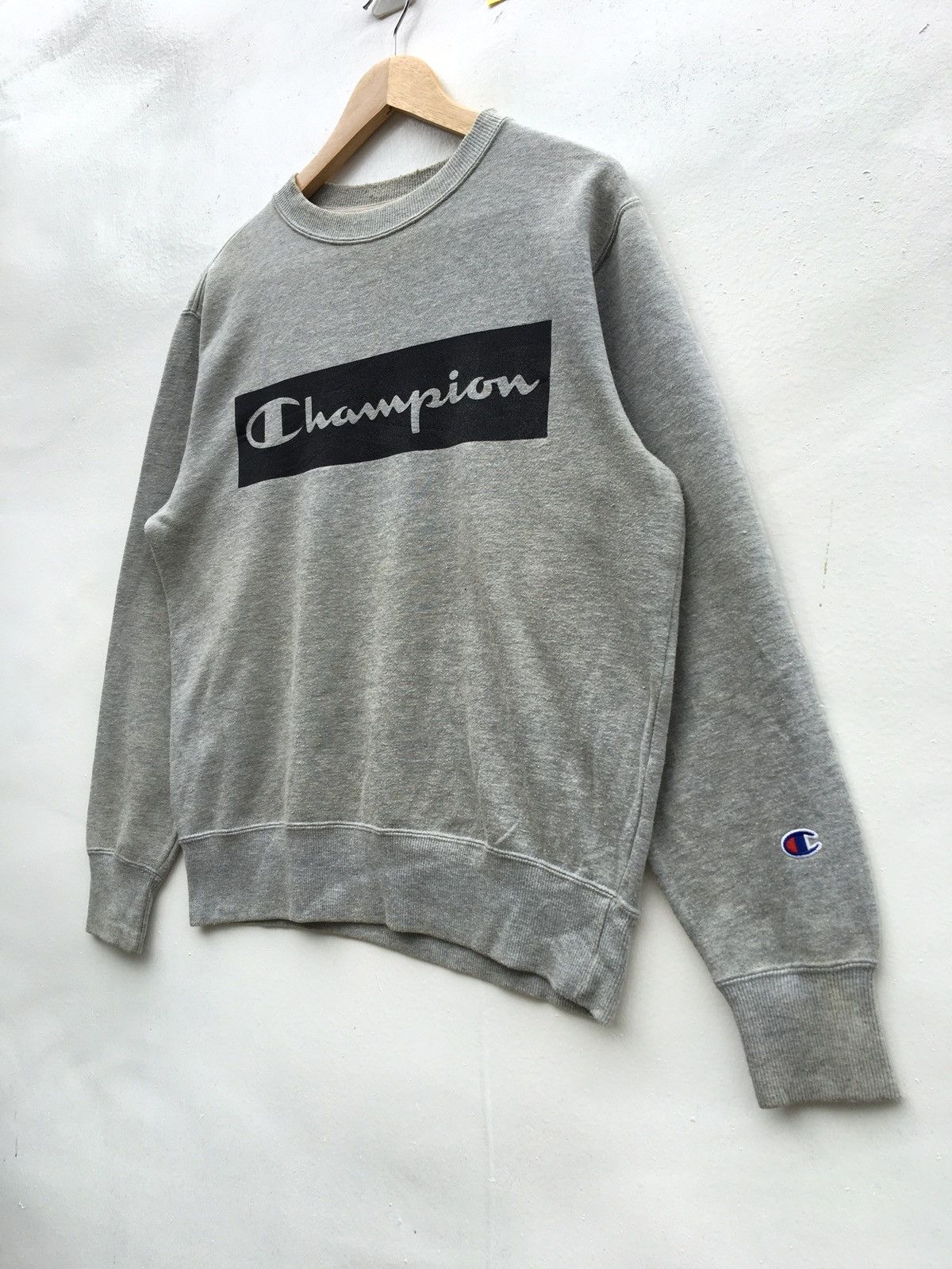 Champion Vintage Champion Biglogo Spellout Sweatshirt Size US M / EU 48-50 / 2 - 4 Thumbnail