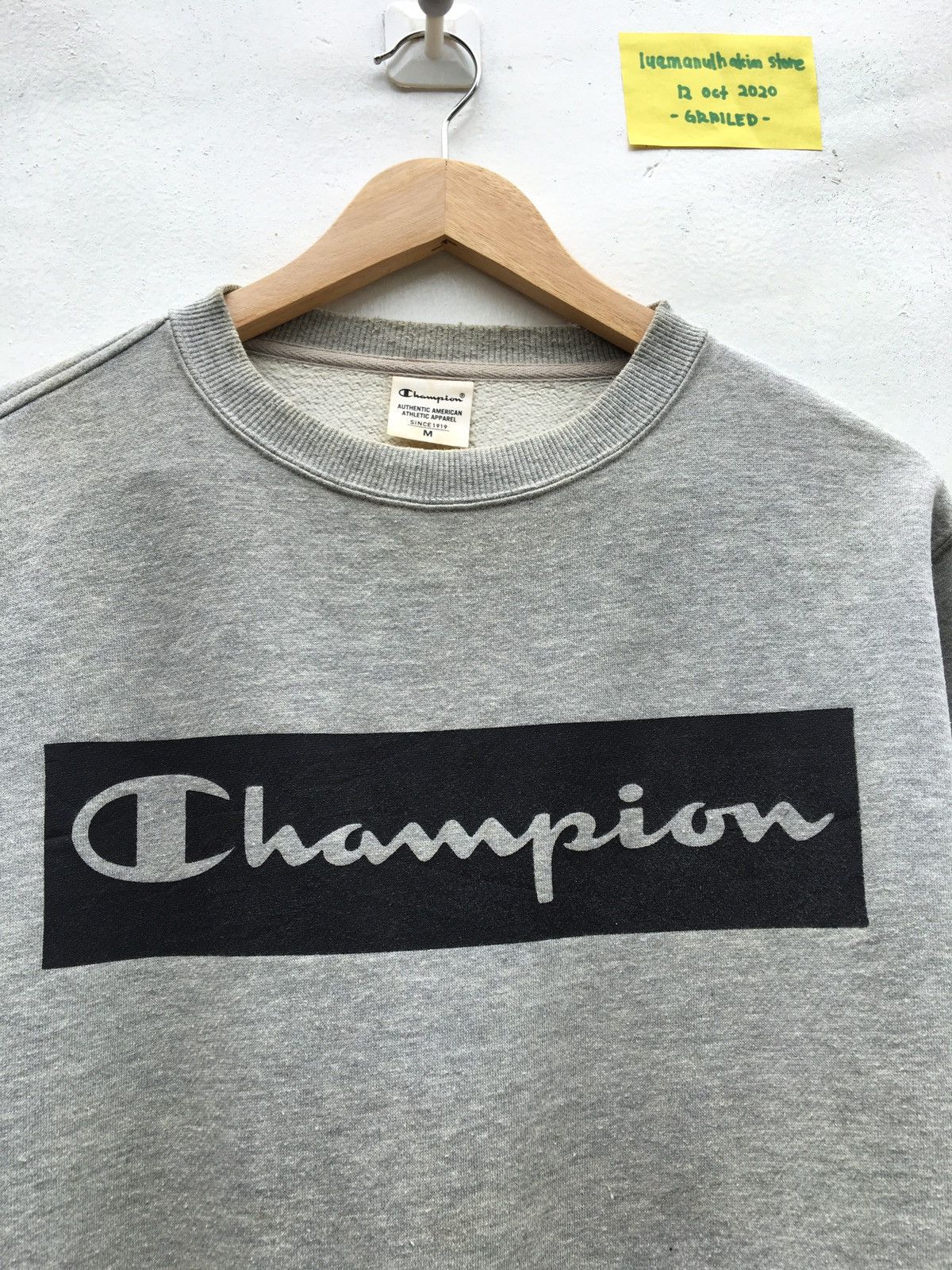 Champion Vintage Champion Biglogo Spellout Sweatshirt Size US M / EU 48-50 / 2 - 7 Thumbnail