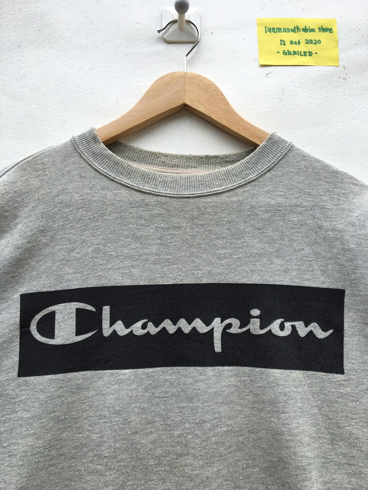 Champion Vintage Champion Biglogo Spellout Sweatshirt Size US M / EU 48-50 / 2 - 6 Thumbnail