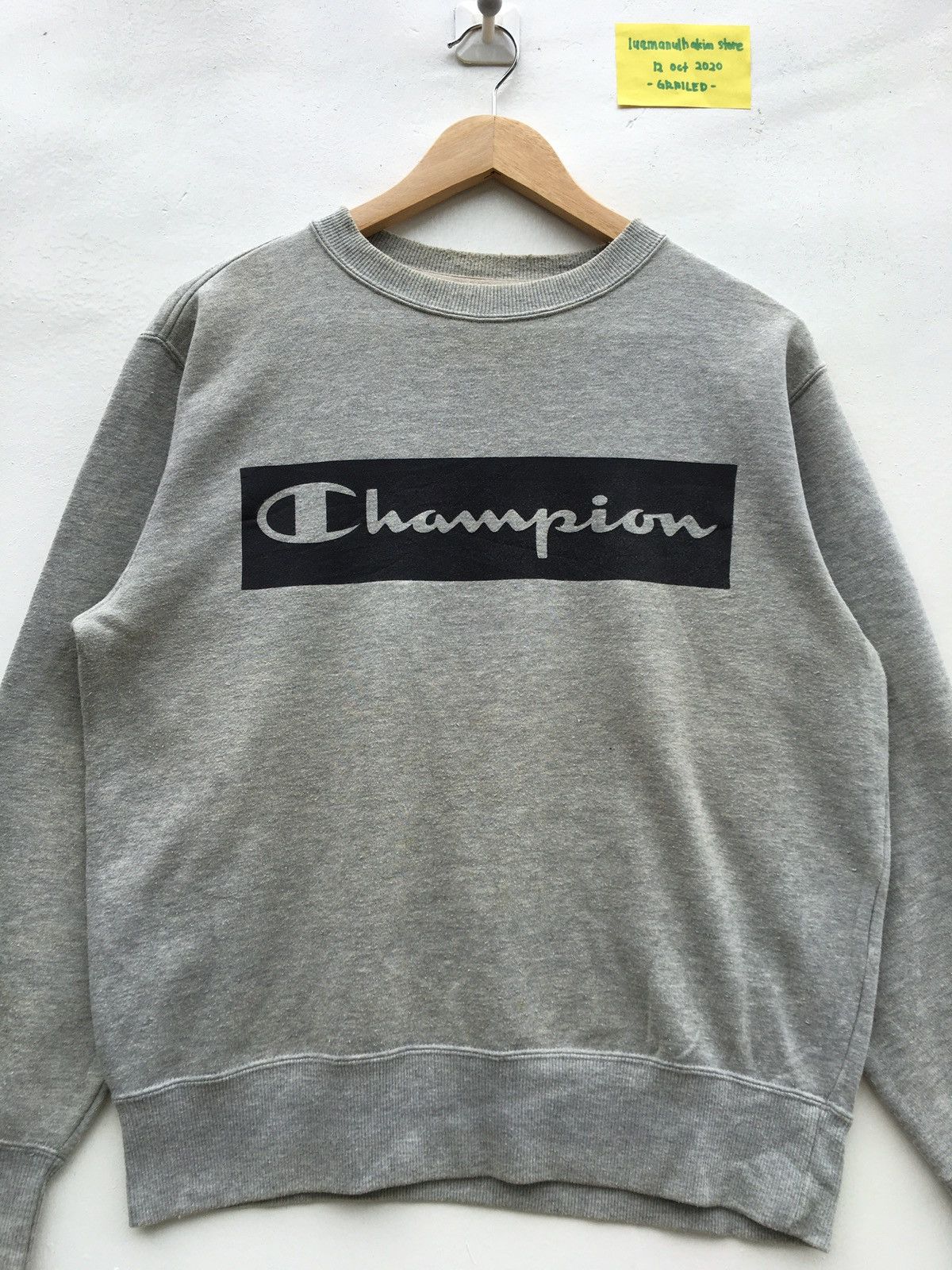 Champion Vintage Champion Biglogo Spellout Sweatshirt Size US M / EU 48-50 / 2 - 1 Thumbnail