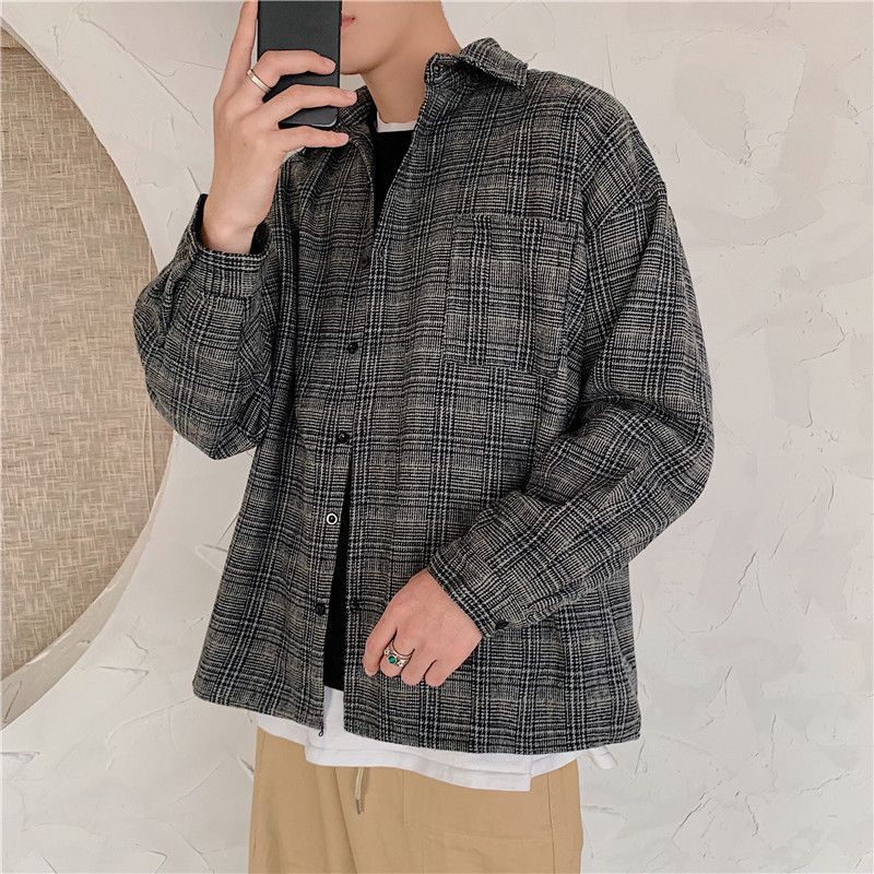Ripper Plaid Shirt Grey Beige main image 1