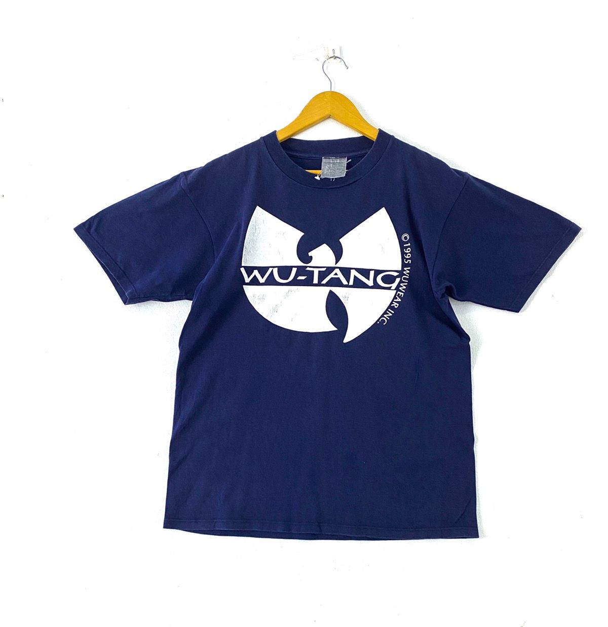 Pre-owned Rap Tees X Vintage 1996 Wu-tang Wuwear Rap Rapper Hip Hop T-shirts In Blue