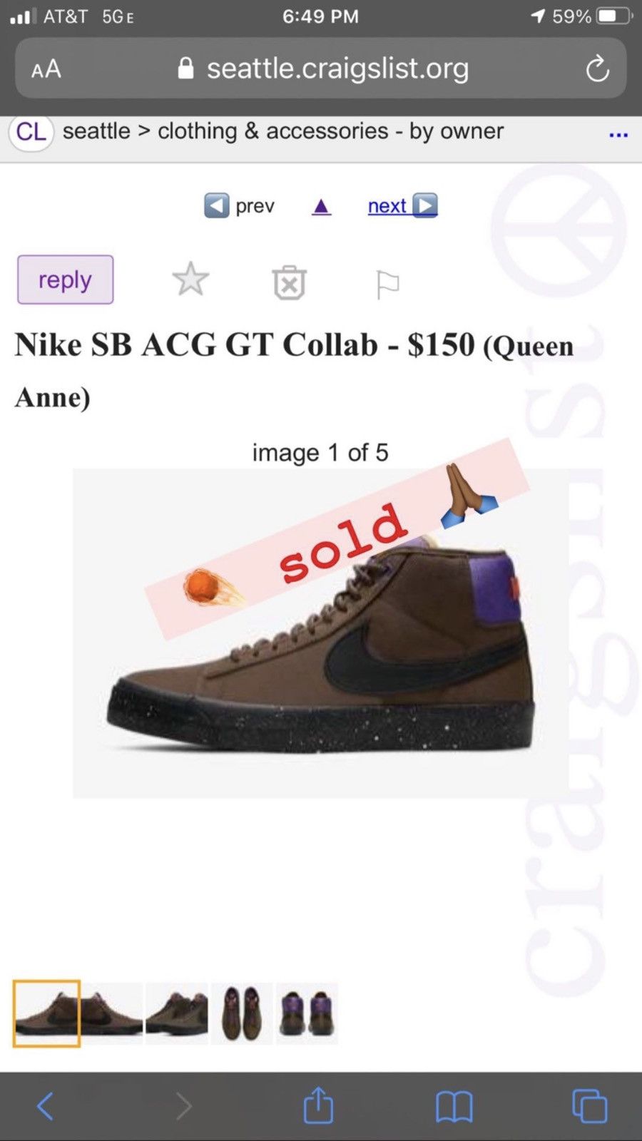 acg blazer sb