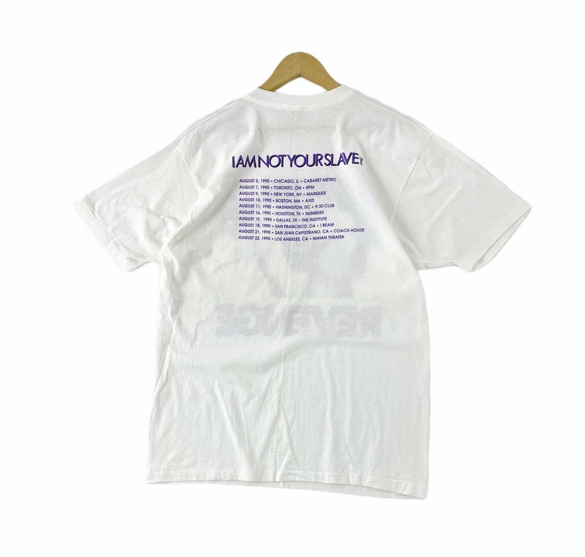 Band Tees vintage 1990 REVENGE i am not your slave !! rare t-shirts Size US XL / EU 56 / 4 - 2 Thumbnail