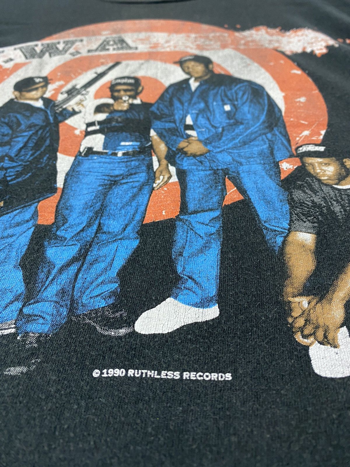 Band Tees vintage 1990 N.W.A. just don't bite it rap rare t-shirts Size US XL / EU 56 / 4 - 6 Thumbnail