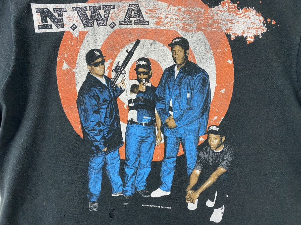 Band Tees vintage 1990 N.W.A. just don't bite it rap rare t-shirts Size US XL / EU 56 / 4 - 3 Thumbnail