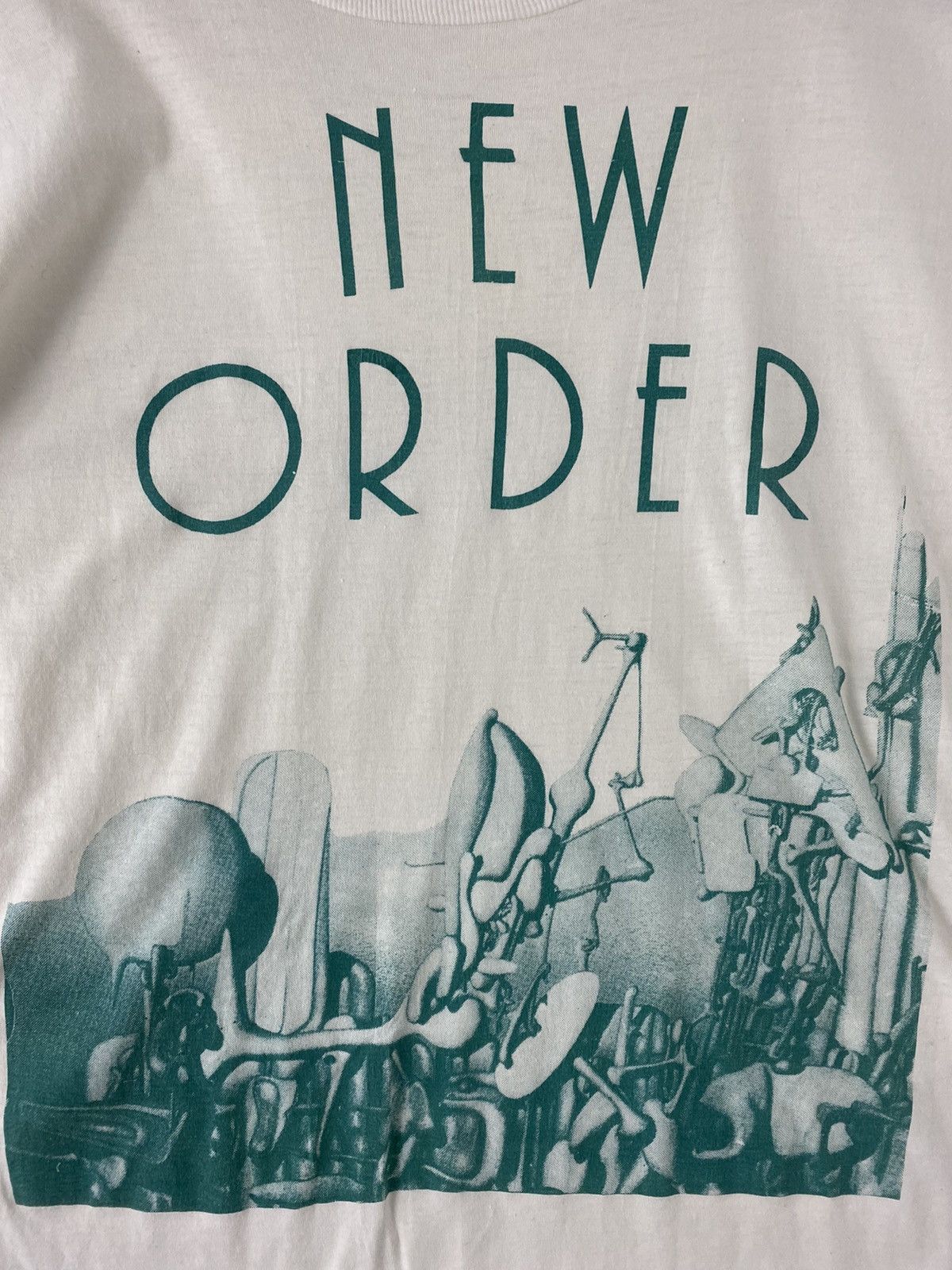 Band Tees vintage 1982 NEW ORDER artwork joy division rare t-shirts Size US M / EU 48-50 / 2 - 3 Thumbnail