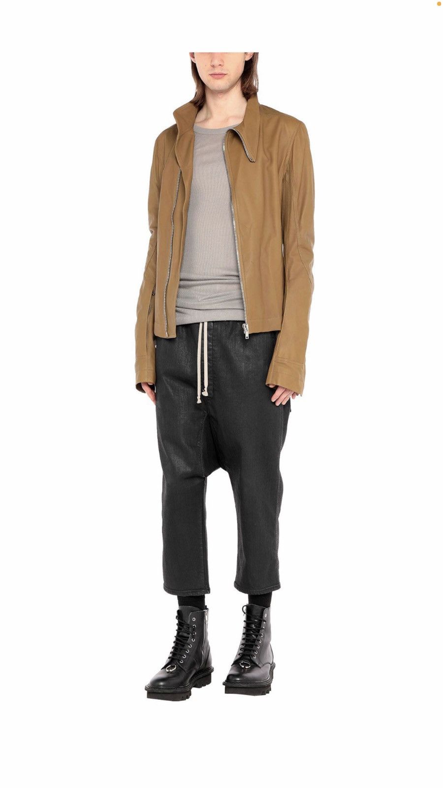 Rick Owens Rick Owens Babel S/S 19 men’s leather jacket. 54/L. $2950 Size US L / EU 52-54 / 3 - 12 Thumbnail